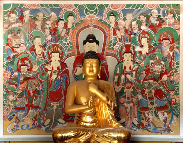 La Grotte De Seokguram Et Le Temple Bulguksa Sous Le Ciel De Cor E